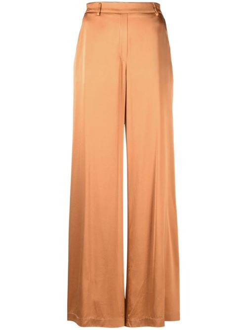 Sunset orange stretch-silk satin pants Forte forte | 120759068